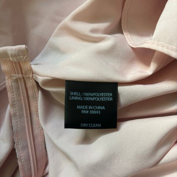 136. Sam Edelman Dress SZ 10 Pink Black Floral V-Neck Bishop Boho Romantic Flowy - Picture 11 of 12